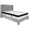 Flash Furniture Full Platform Bed Set, Gray HG-BMF-42-GG